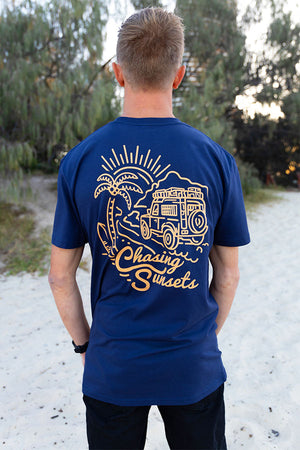 Chasing Sunsets Tee - Navy