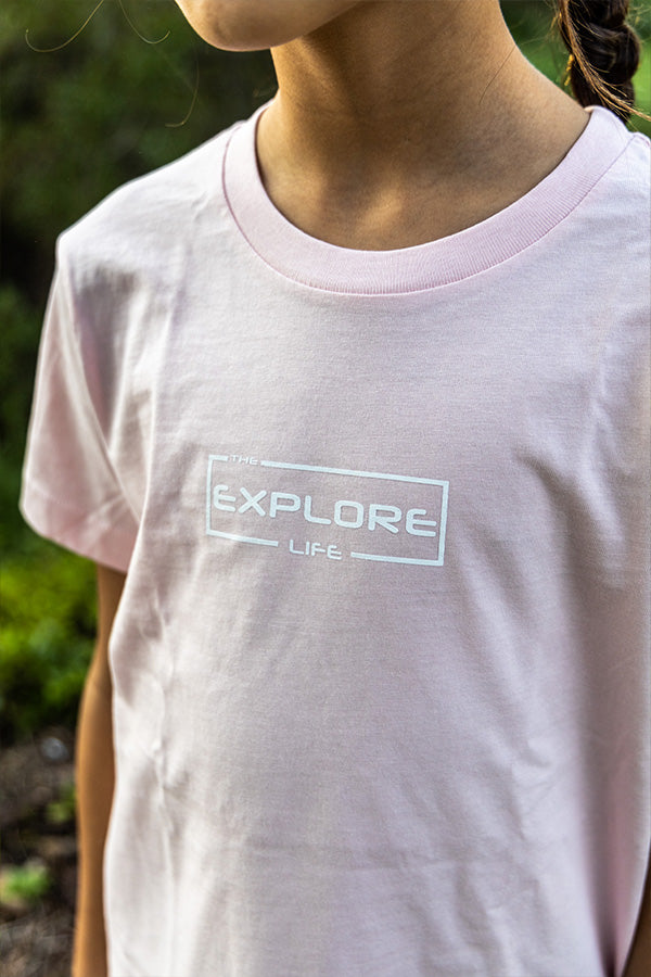 Kids/ Youth Explore Life Tee - Pink