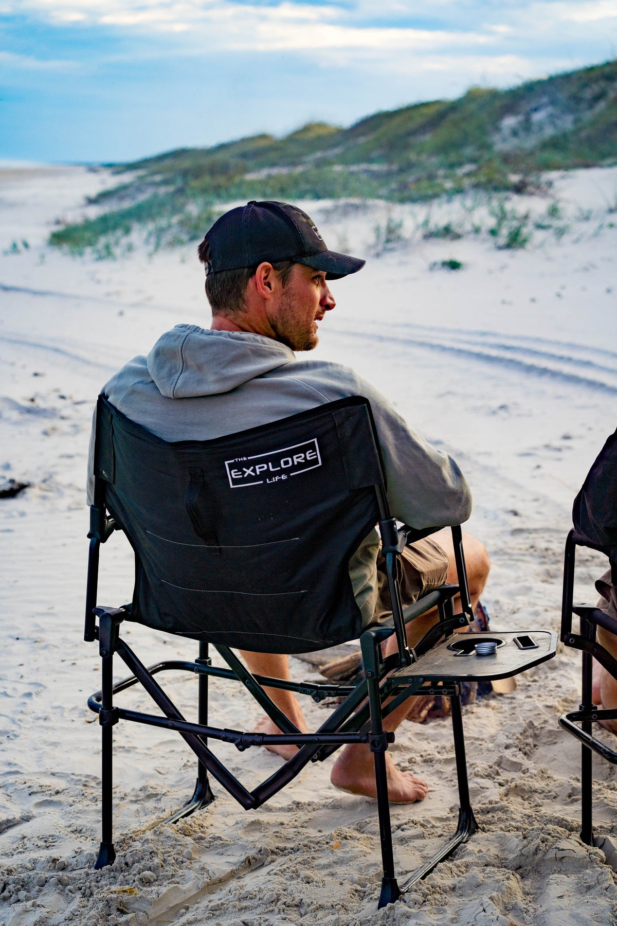 Camping chairs on the beach