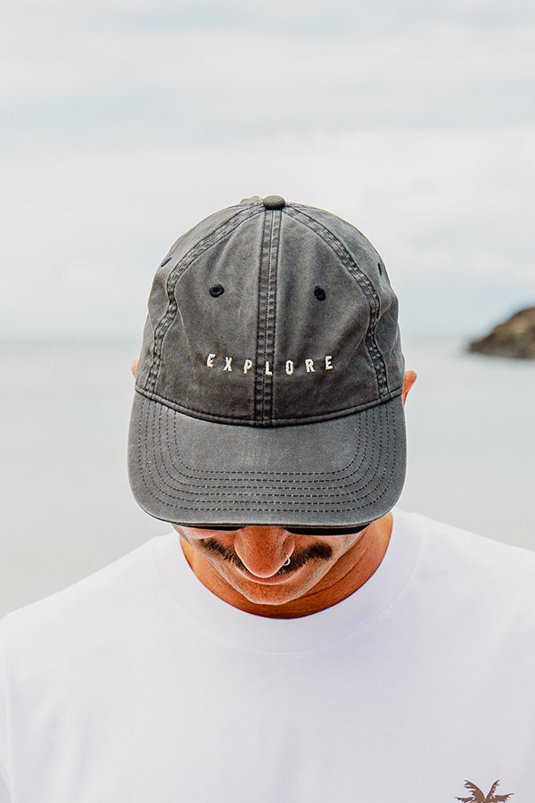 Explore Signature Hat - Faded Black