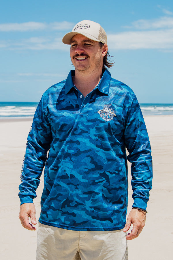 Sinkin Tins - Fishing Shirt - Navy