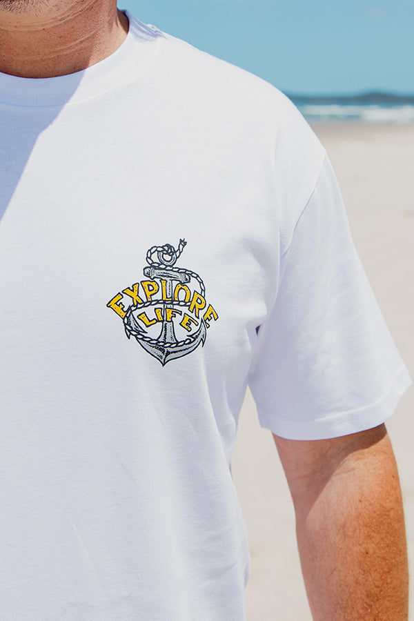 Sinkin Tins - Classic Tee - White