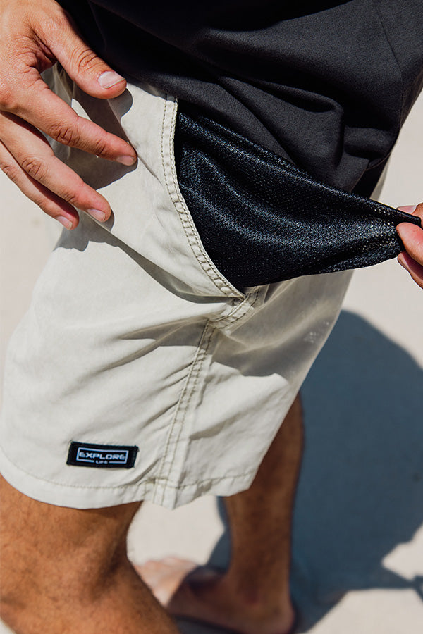 Explore Life Swim Short - Bone