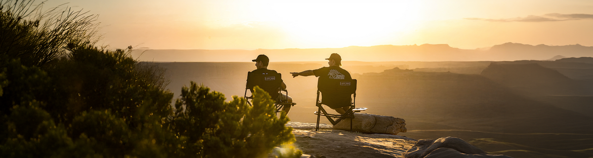 Camping chairs at lookout