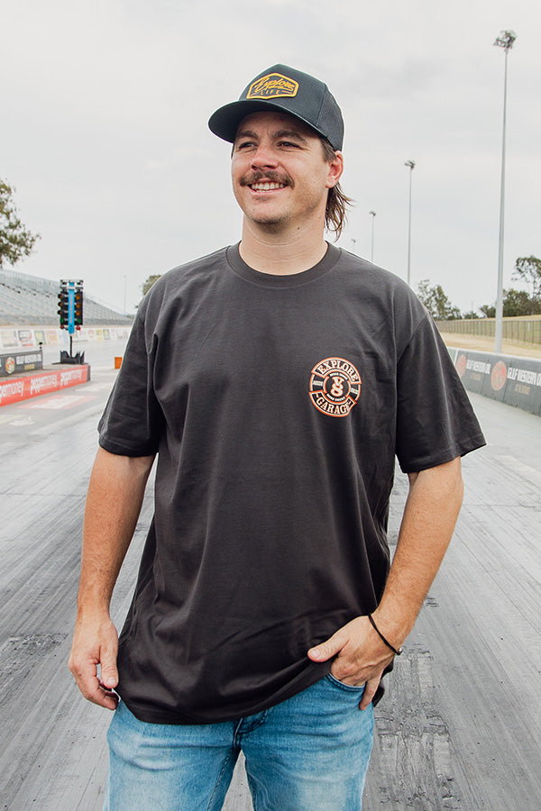 V8 Garage - Classic Tee - Coal