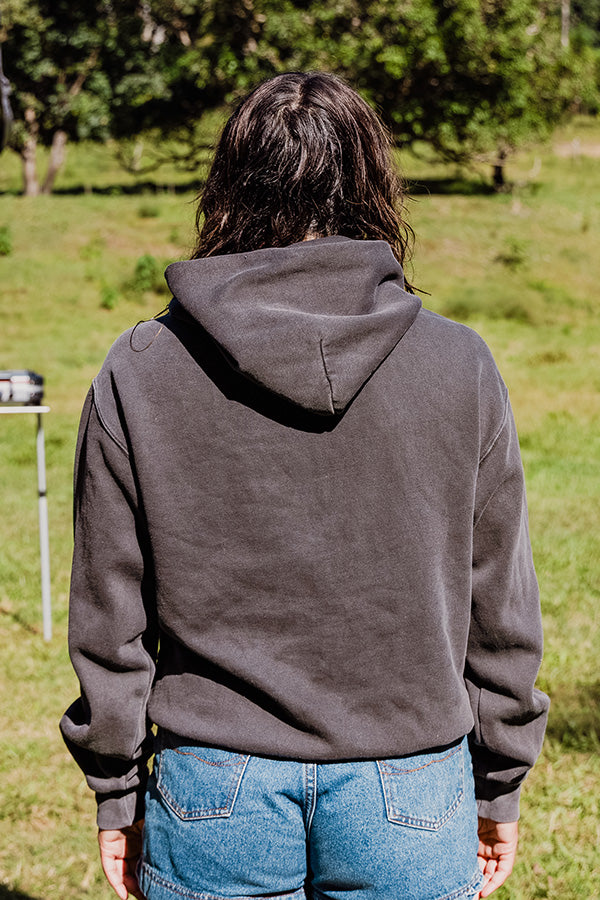 Womens Premium Hood - Faded Black
