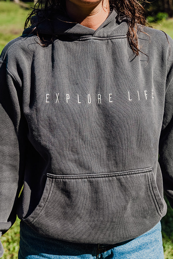 Womens Premium Hood - Faded Black