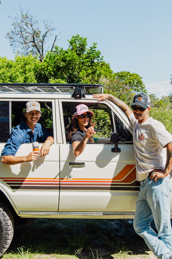 Explore Yeah Bull Trucker Hat - Pink/White