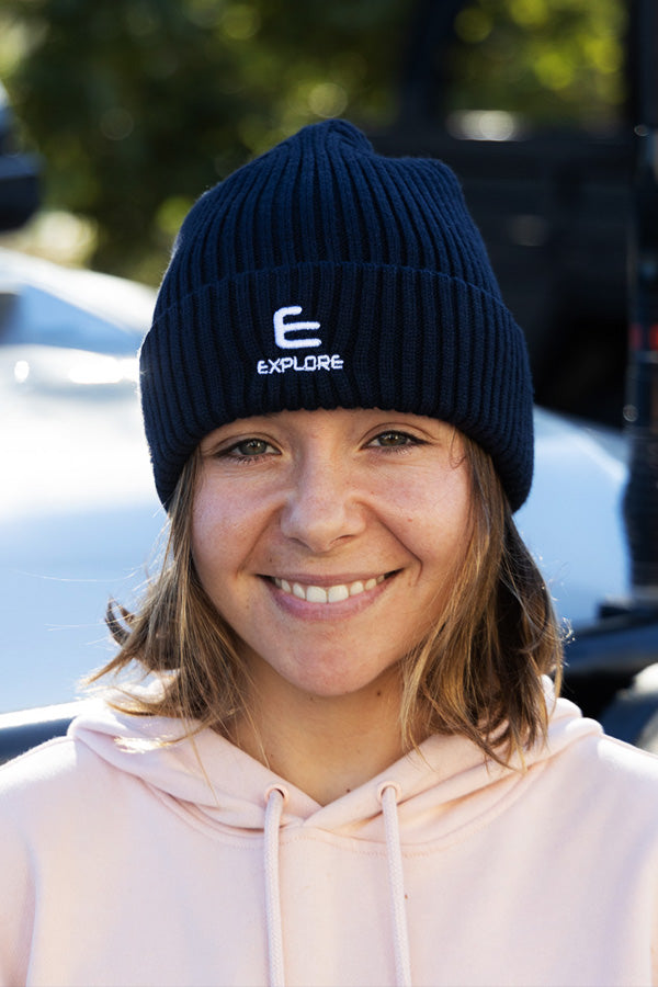 The Explore Life Beanie - Navy