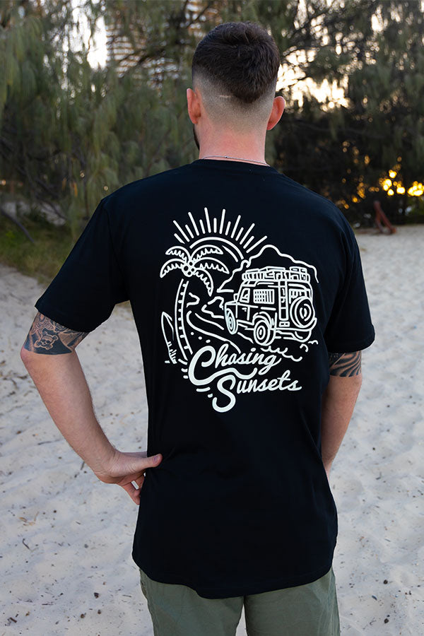 Chasing Sunsets Tee - Black