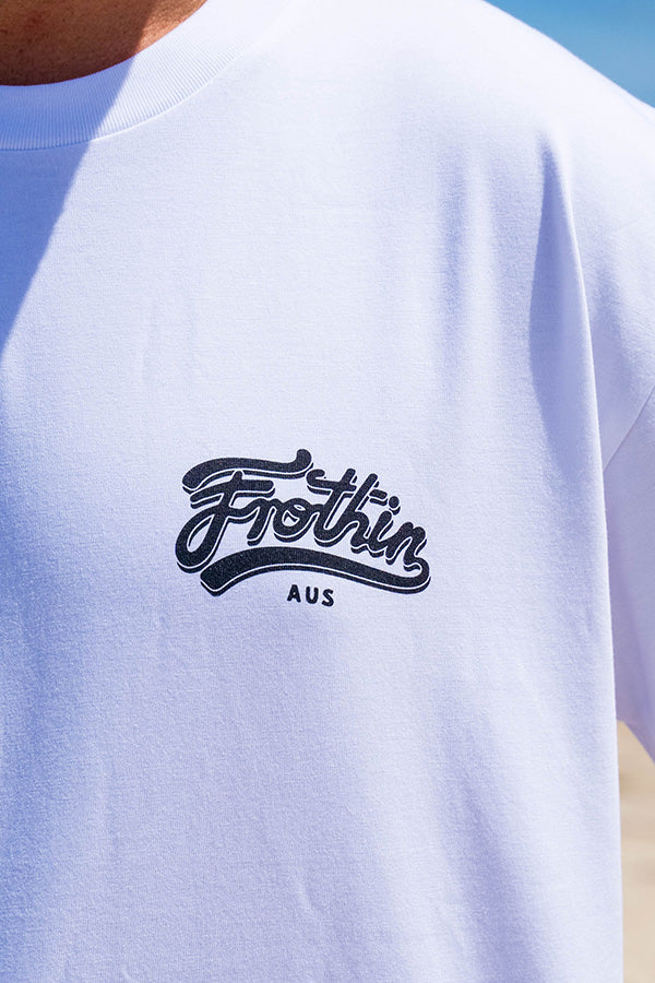 Frothin - Classic Tee - White