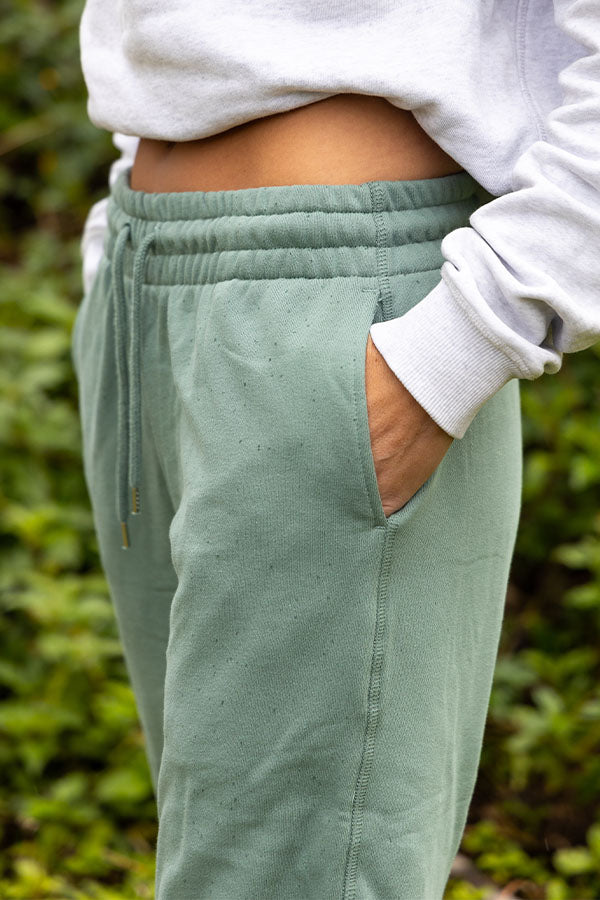 Womens Explore Stretch Logo Track Pants - Sage