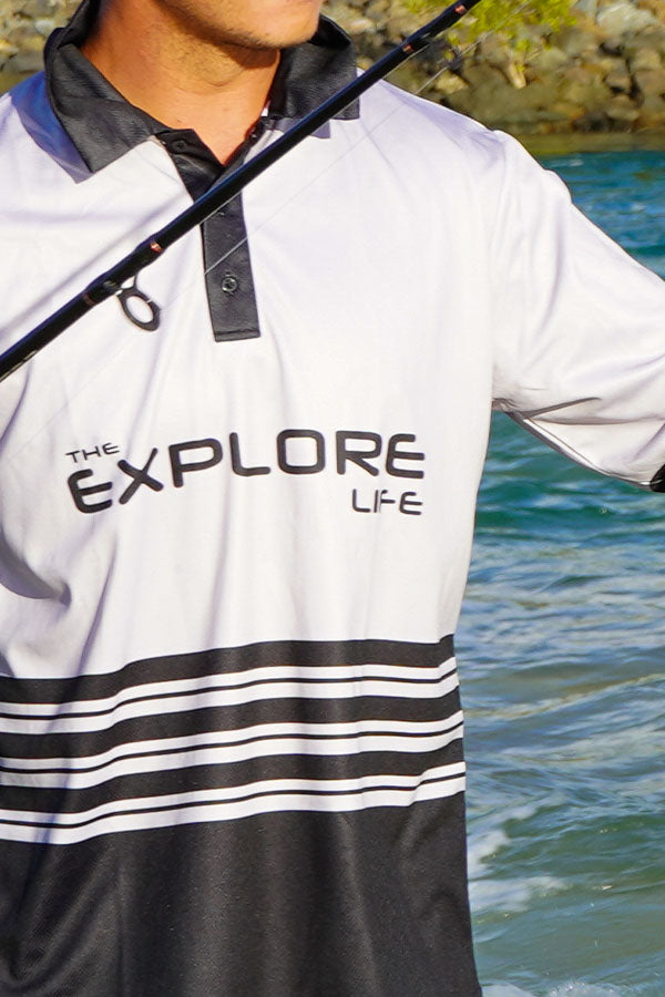 Explore Team Fishing Shirt - Silver