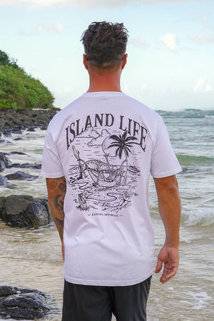 Island Life Tee - White