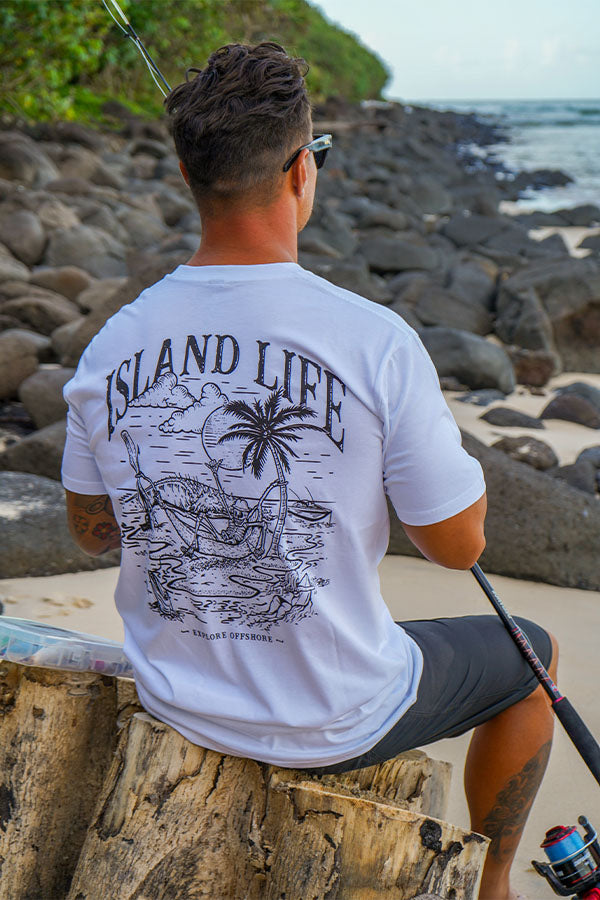 Island Life Tee - White