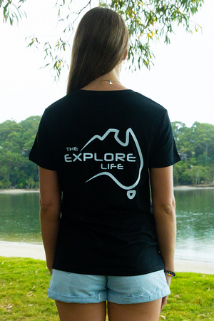 Women's Explore Life Signature Tee - Black