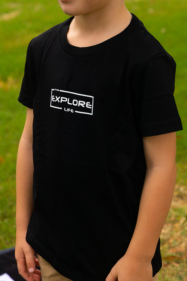 Kids / Youth Explore Life Tee - Black