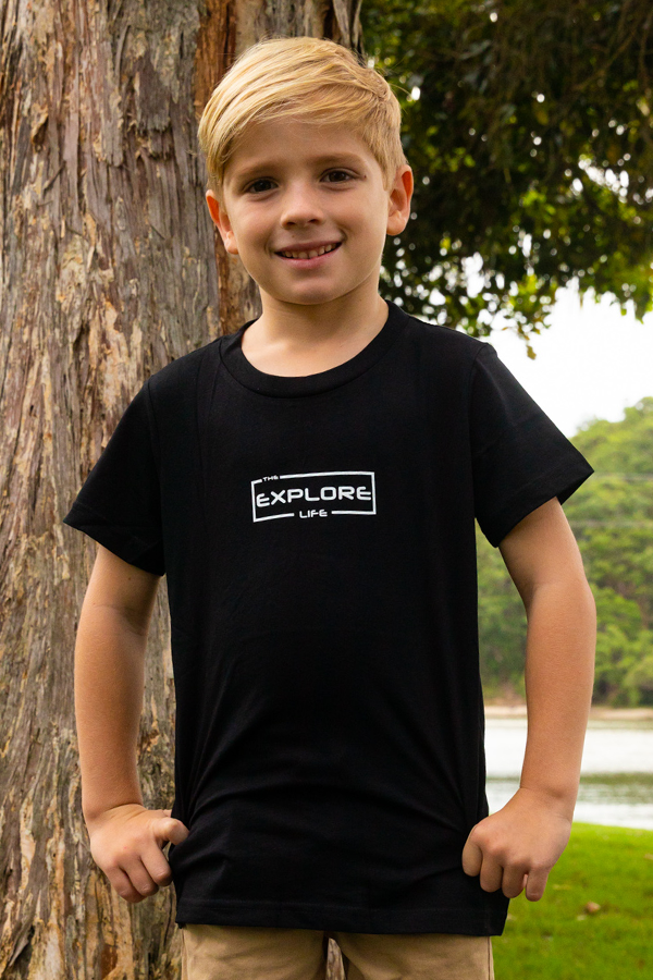 Kids / Youth Explore Life Tee - Black