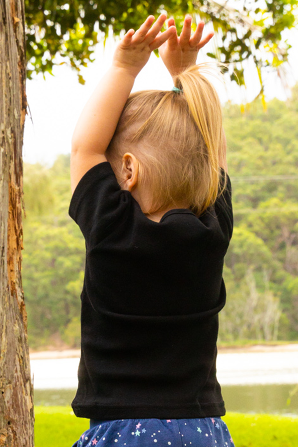 Little Explorer Tee - BLACK