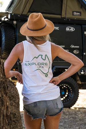 Women's Explore Life Tank - WHITE