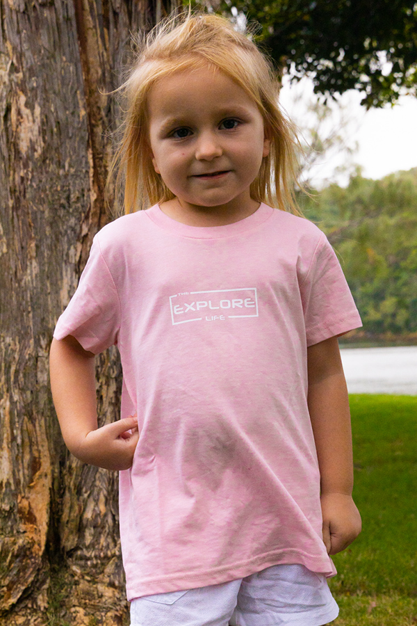 Kids/ Youth Explore Life Tee - Pink