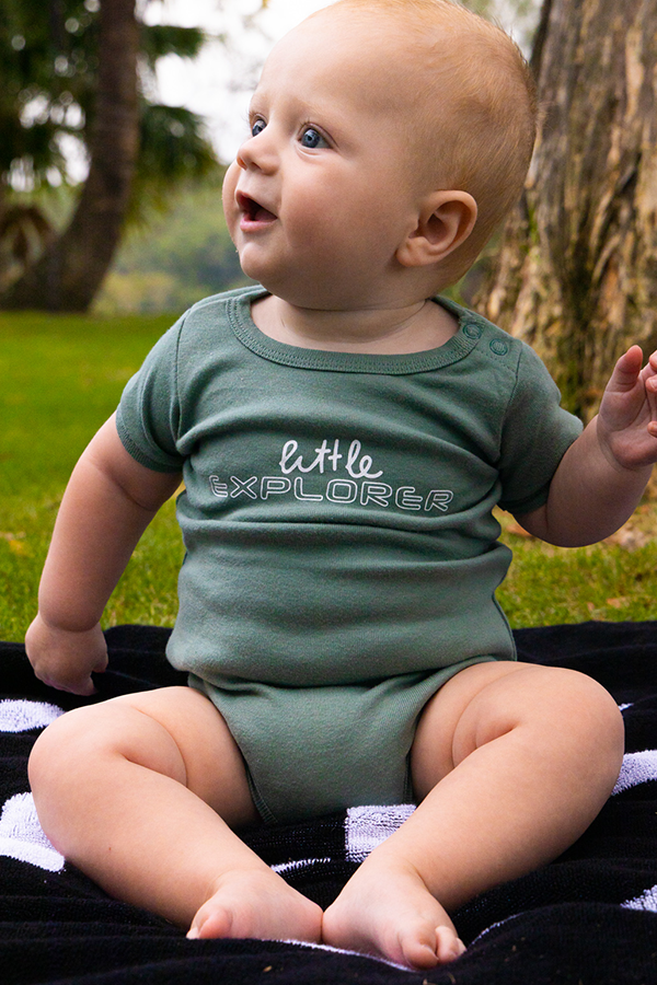 Little Explorer Onesie - SAGE