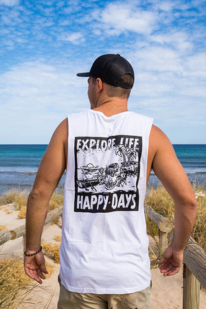 Happy Days Tank - White