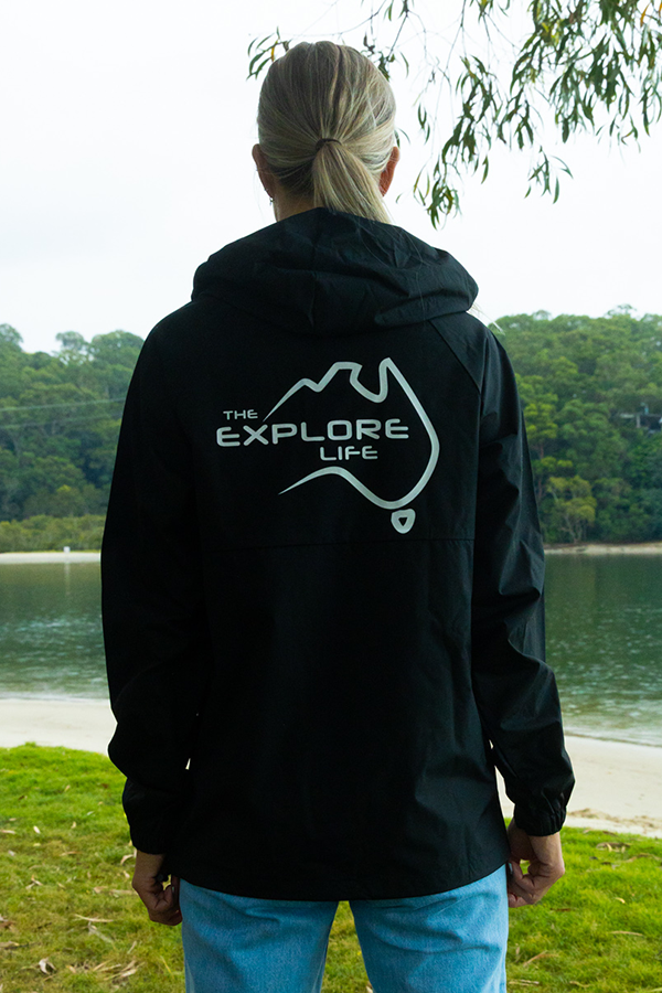 Explore Life Windbreaker - Black