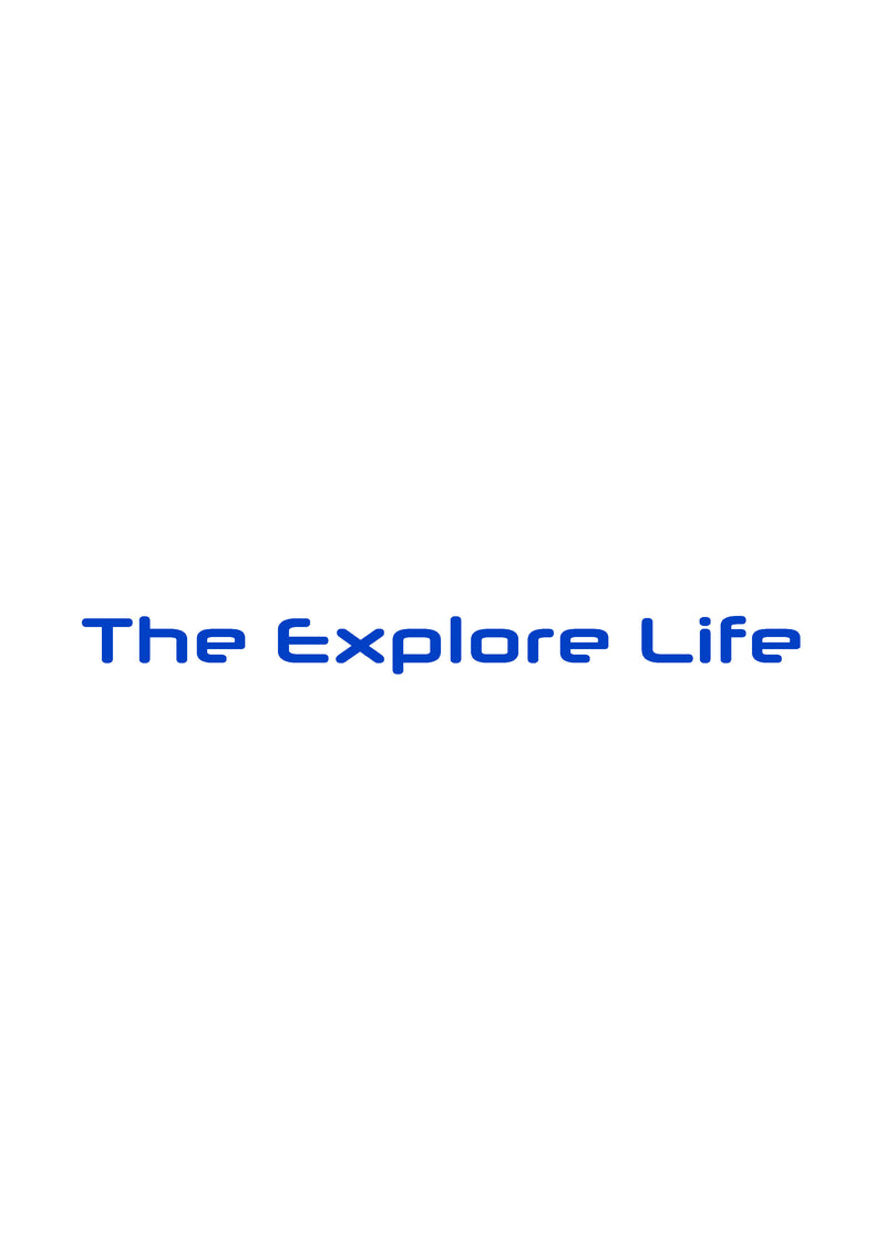 The Explore Life Windscreen Vinyl Sticker (88 x 6cm) - Blue