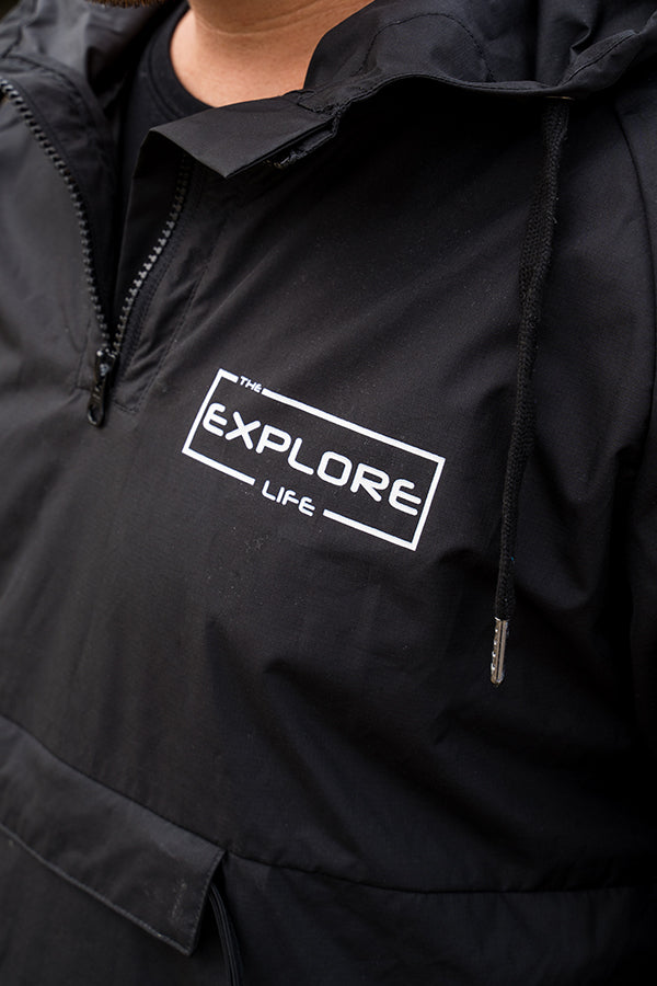 Explore Life Windbreaker - Black