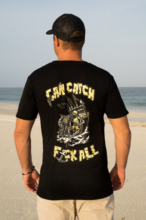Can Catch F All Tee - Black