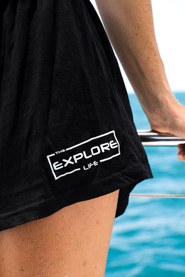 Explore Life Jersey Shorts - Black