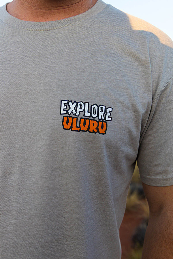 Explore Destinations: Uluru - Tee - Light Grey
